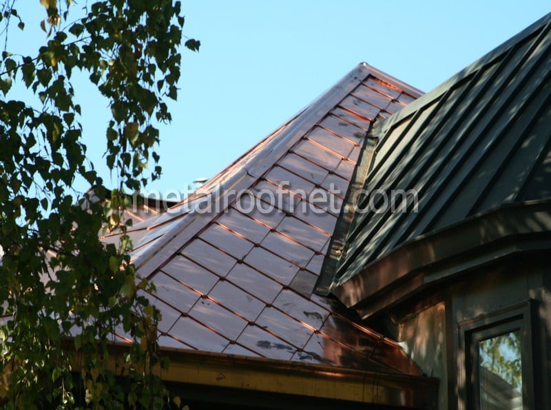 copper diamond shingles | Metal Roof Network