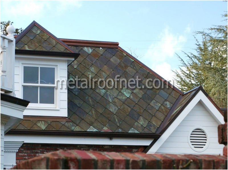 copper diamond shingles | Metal Roof Network