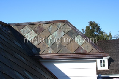 copper diamond shingles | Metal Roof Network