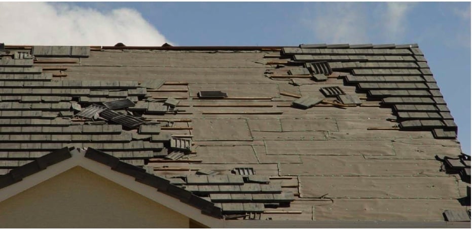 Damage Concrete Roof