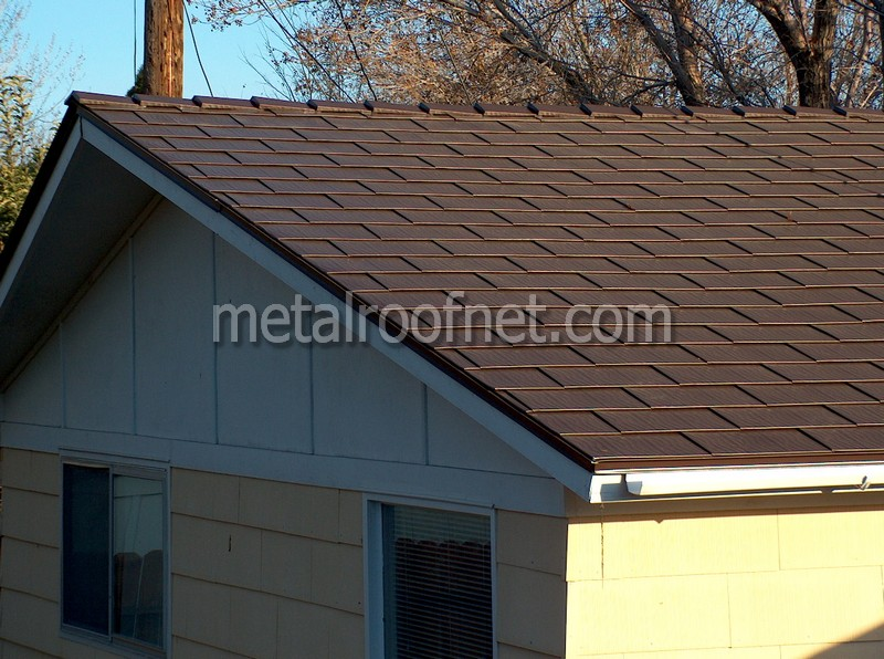 finished steel shingles