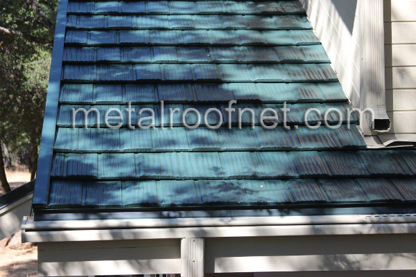 Energy Star certified finished steel shingles