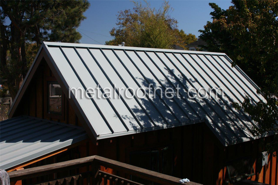 finished steel roof panels