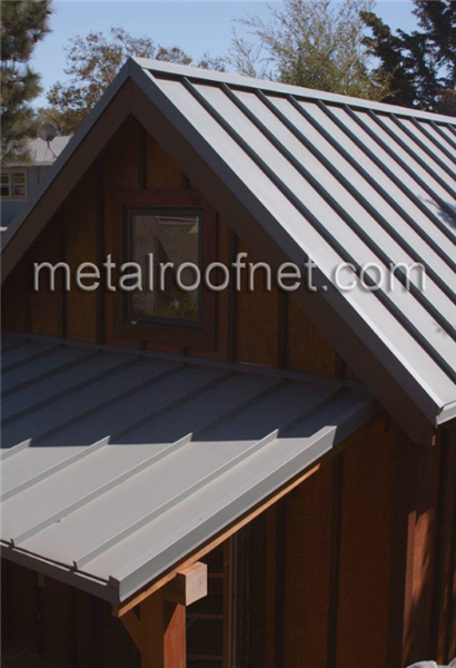 finished steel roof panels