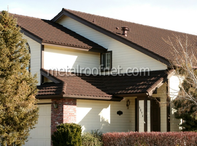 coated steel tile roof