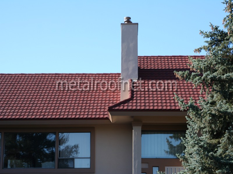 coated steel tile roof