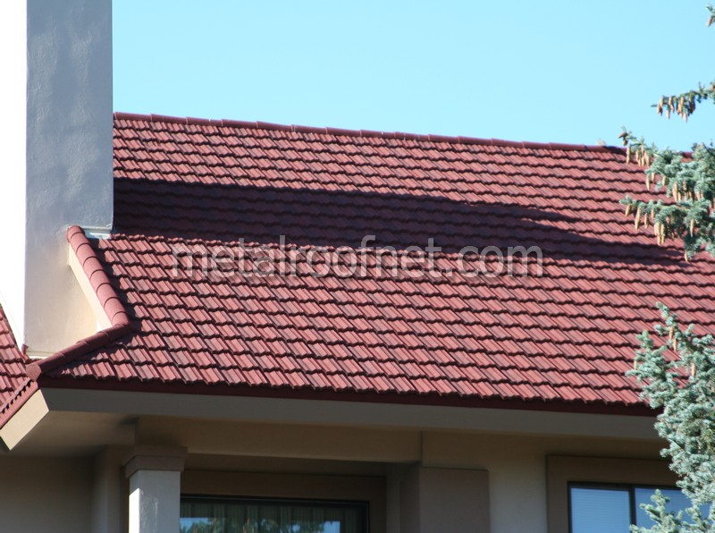 coated steel tile roof
