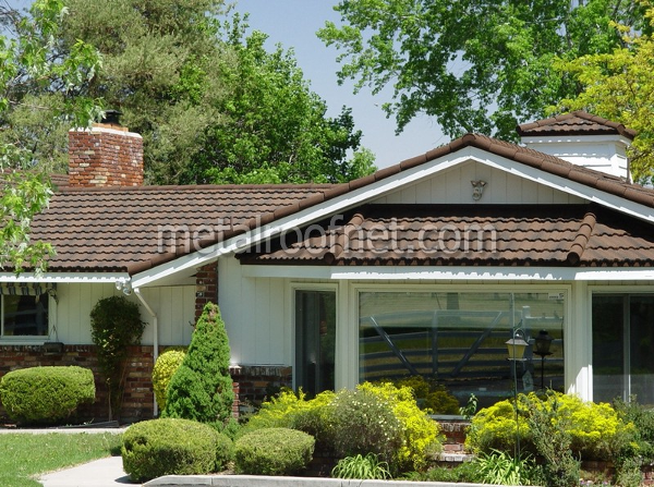 coated steel tile roof