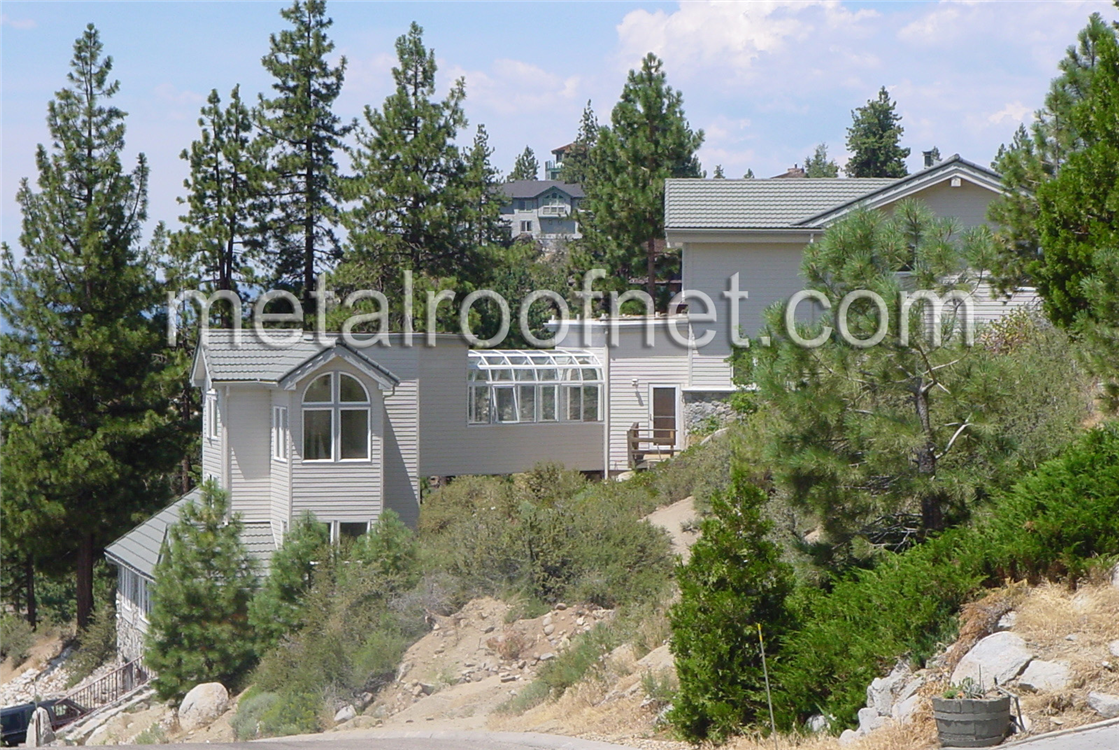 coated steel tile roof