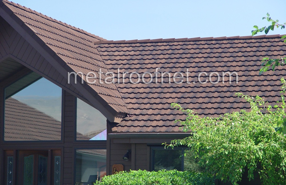 coated steel tile roof