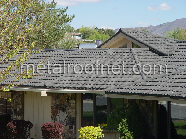 coated steel tile roof