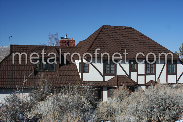 coated steel tile roof