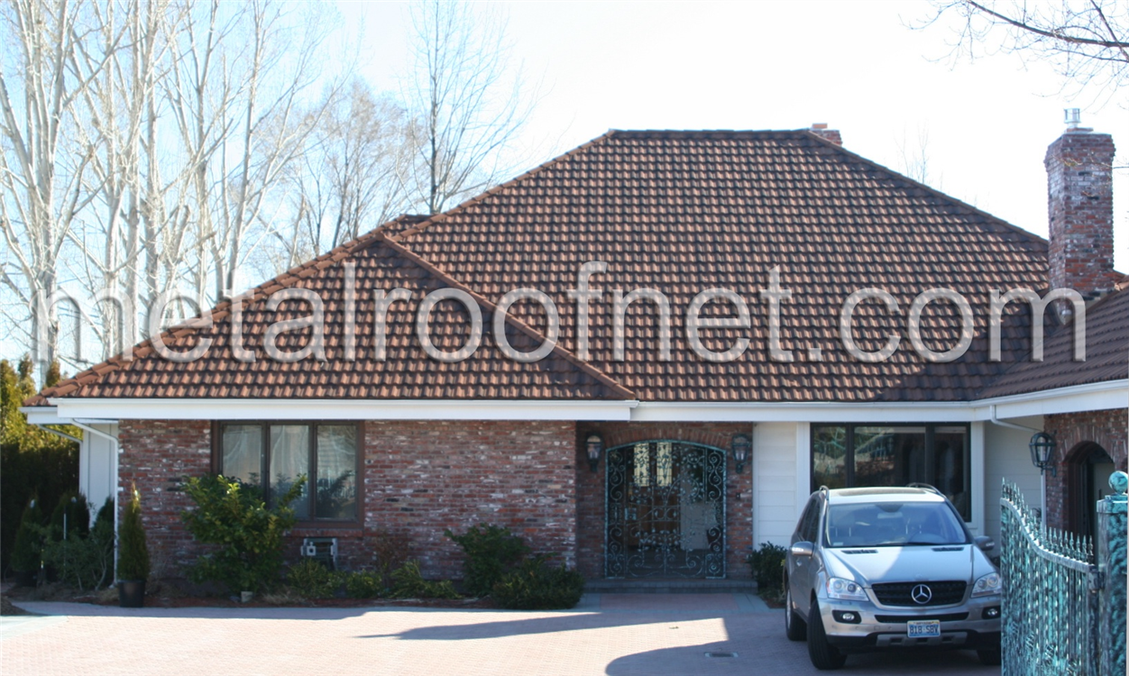 coated steel tile roof