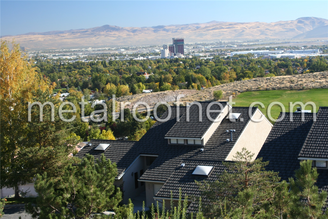 coated steel tile roof