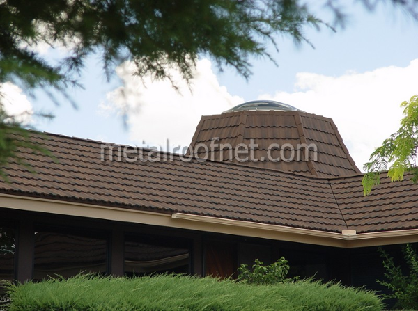 coated steel tile roof