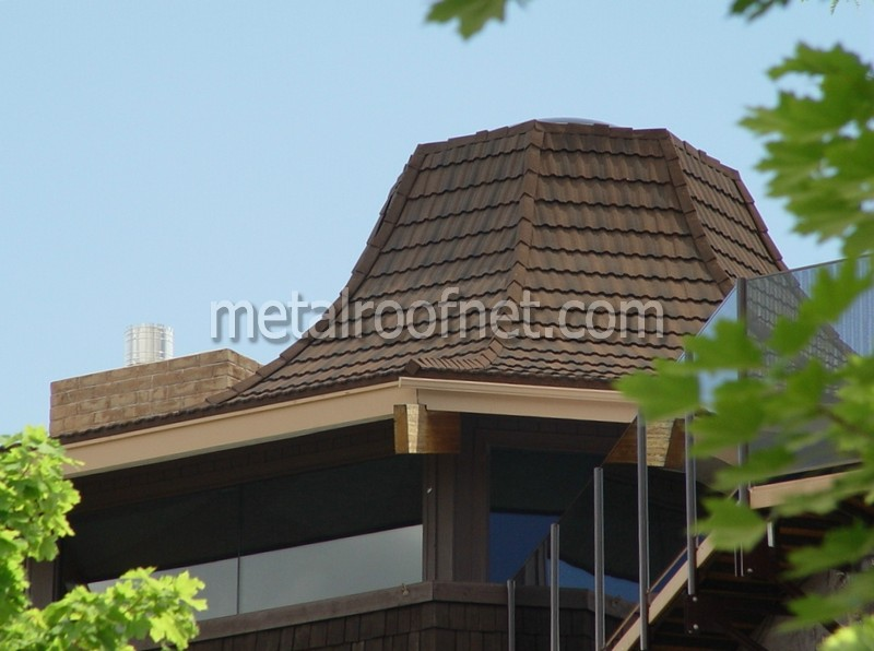 coated steel tile roof