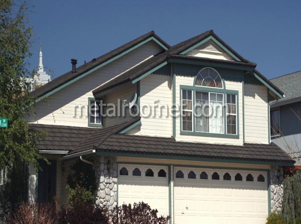 coated steel tile roof