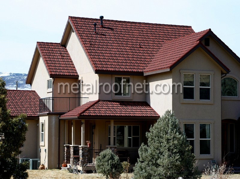 coated steel tile roof