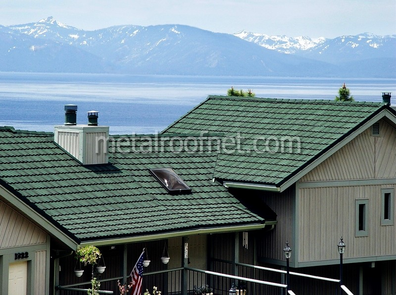 coated steel tile roof