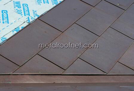 MRN custom copper flatlock roofing